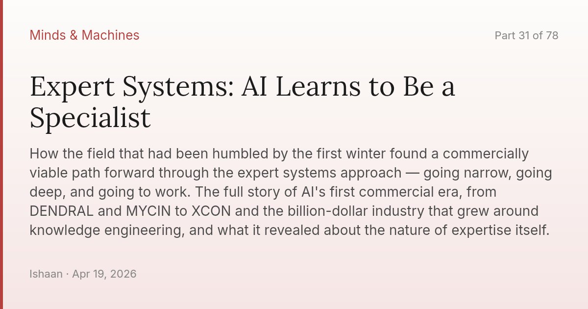 Expert Systems: AI Learns to Be a Specialist
