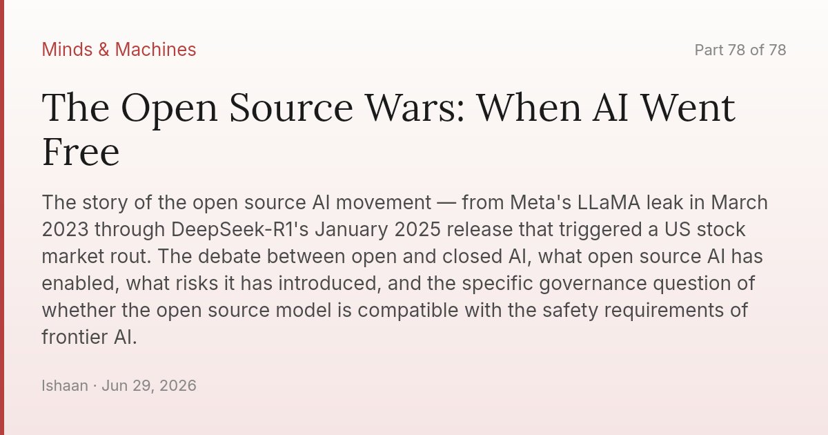 The Open Source Wars: When AI Went Free